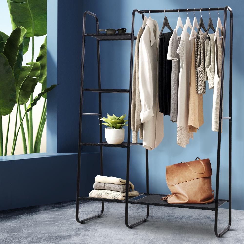 Portable Clothes Rack Garment Hanging Stand Closet Storage Organiser