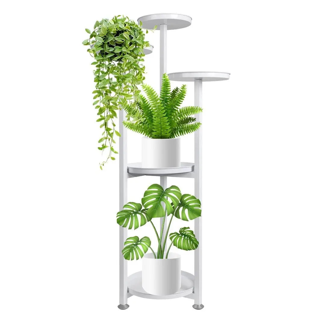 Levede Plant Stand Outdoor Indoor Flower Pots Rack Garden Shelf White