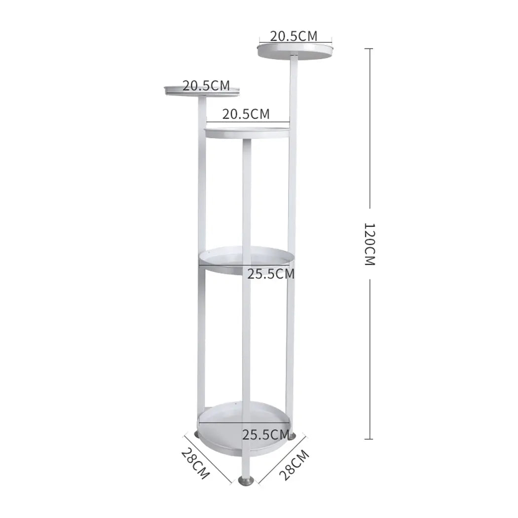 Levede Plant Stand Outdoor Indoor Flower Pots Rack Garden Shelf White