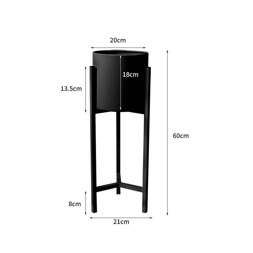 Plant Stand Garden Planter Metal Flower Pot Rack Corner Shelving