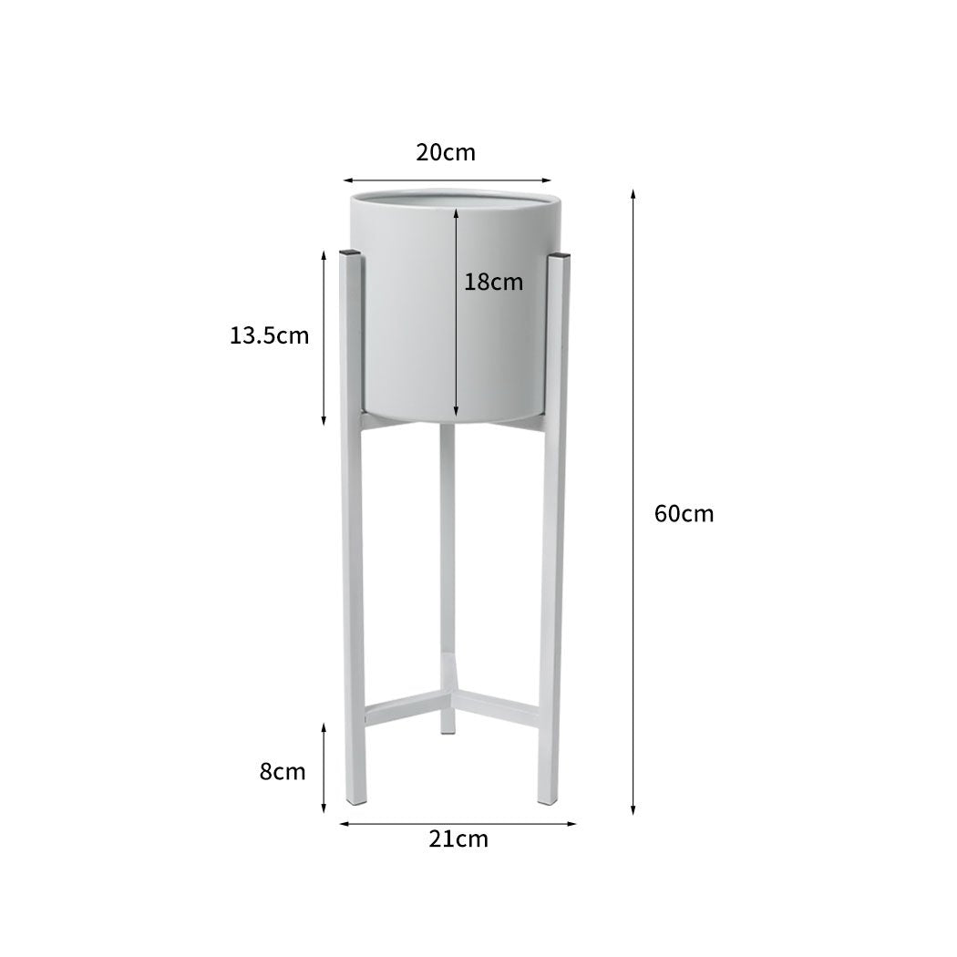 Plant Stand Garden Planter Metal Flower Pot Rack Corner Shelving